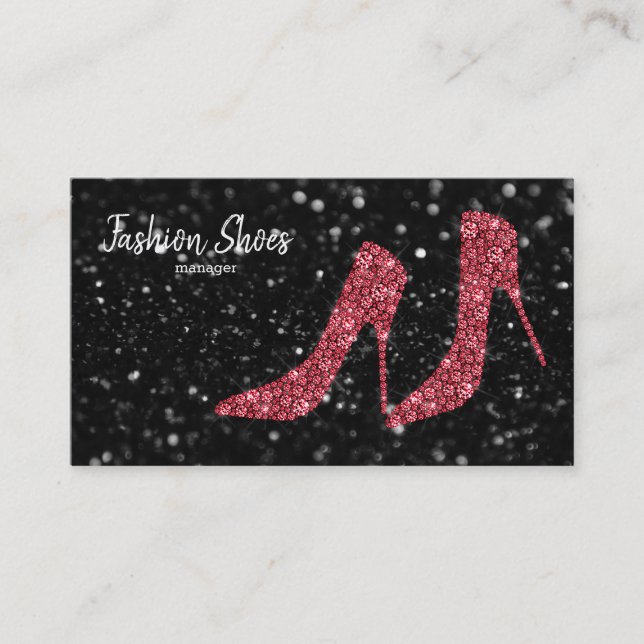 Tarjeta De Visita Glam Shoes High Heels (Anverso)