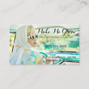 Tarjeta de visita glamorosa para el artista del sa