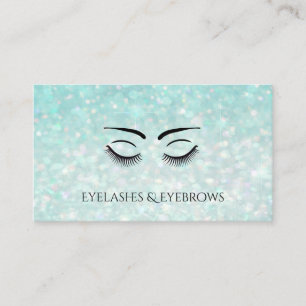 Tarjeta De Visita glamoroso elegante purpurinoso Eyelashes y cejas