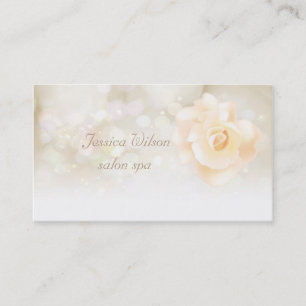 Tarjeta De Visita Glamoroso profesional elegante rosa de bokeh