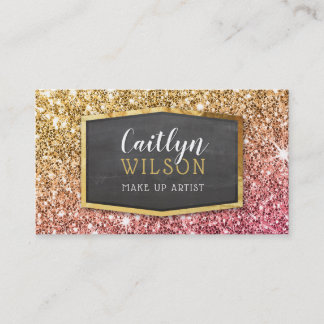 Tarjeta De Visita GLAMOROSO purpurina rosa brillante lujoso