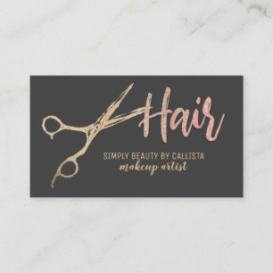 Tarjeta De Visita Glamoroso Relieve metalizado dorado Purpurina tije