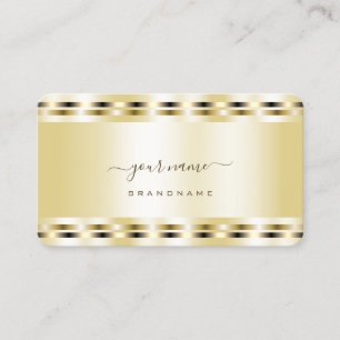 Tarjeta De Visita Glamorosos efectos de oro profesional y elegante