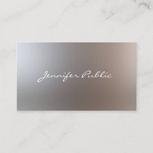 Tarjeta De Visita Glamour Elegant Plain Guión manuscrito moderno