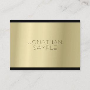 Tarjeta De Visita Glamour Gold Look Profesional Luxury