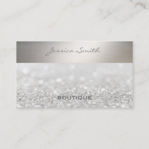 Tarjeta De Visita Glamour profesional moderno y elegante bokeh