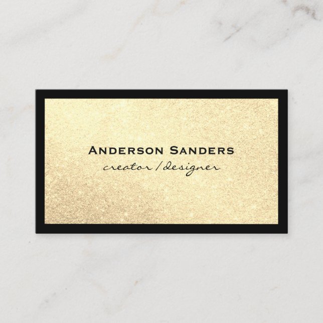 Tarjeta De Visita Glamour Purpurina medios sociales (Anverso)