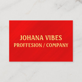 Tarjeta De Visita Glamour Rojo Moderno