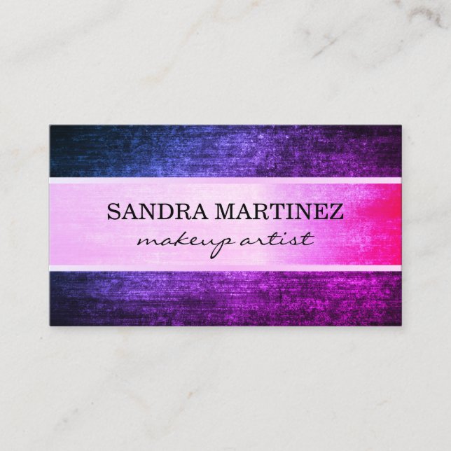 Tarjeta De Visita Glamour Textura elegante (Anverso)