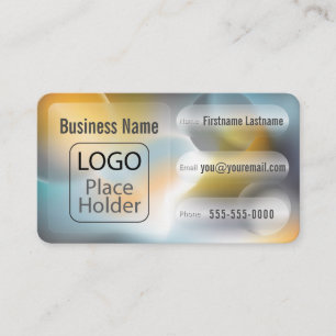 Tarjeta De Visita Glassmorphism Planets Bold Business Card