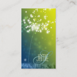 Tarjeta De Visita Glittering Dandelions Professional