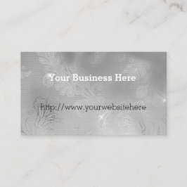 Tarjeta De Visita Glitz Silver Lace