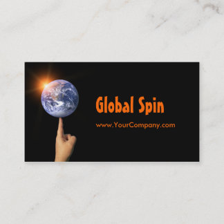 Tarjeta de visita global de la vuelta