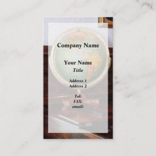 Tarjeta De Visita Globe on Piano