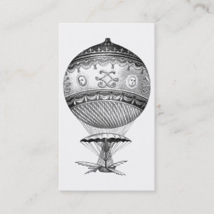 Tarjeta De Visita Globo de aire caliente de Steampunk
