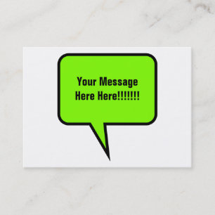 Tarjeta De Visita Globo de la palabra