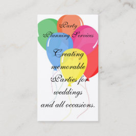 Tarjeta De Visita Globos