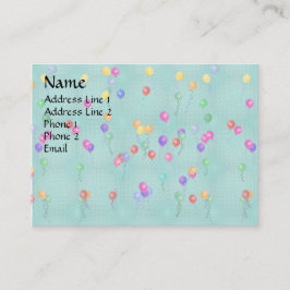Tarjeta De Visita Globos fiestas