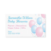 Globos rosas y azules