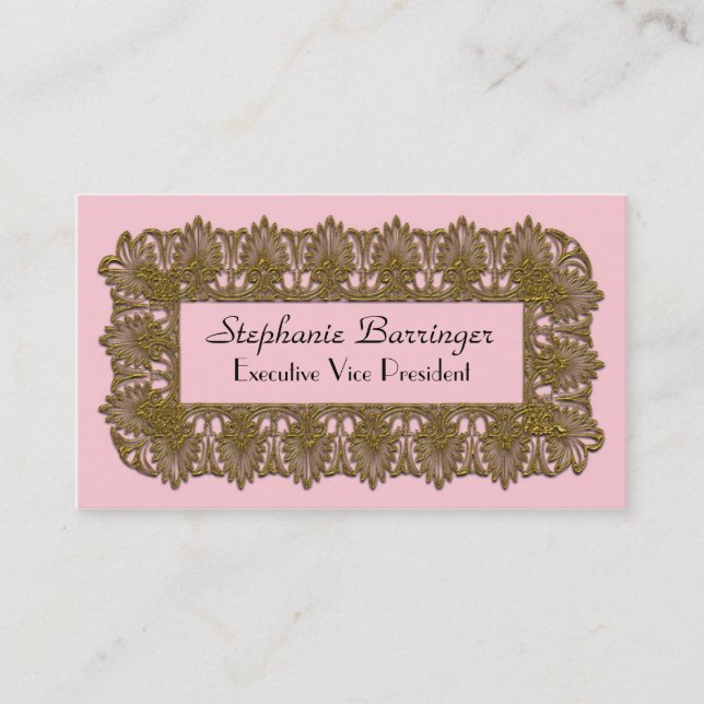 Tarjeta De Visita Gloriaphae Piza Elegant Professional (Anverso)