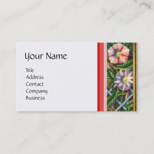 TARJETA DE VISITA GLORIAS DE MAÑANA, CARRITO DE JARDÍN, HOGARES, JAR