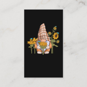Tarjeta De Visita Gnome Bee Sunflower Gardening