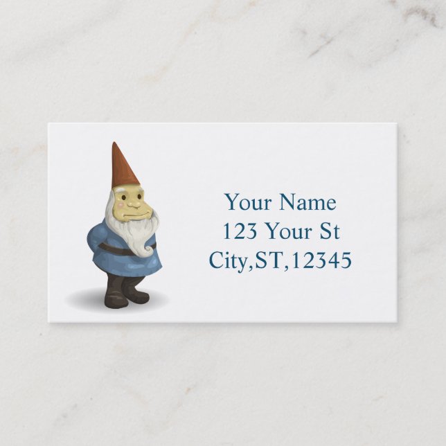 Tarjeta De Visita Gnome de vacaciones de invierno Thunder_Cove (Anverso)