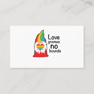 Tarjeta De Visita Gnomes de amor, no hay un orgullo LGBT