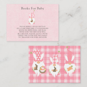 Tarjeta De Visita Gnomes De Pascua Chicas Rosa Libros Para Bebés