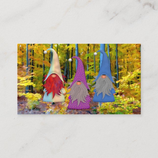 Tarjeta de visita Gnomes Trio (Anverso)