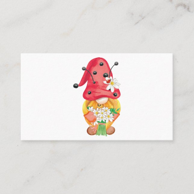 Tarjeta De Visita gnomo de verano 1 (Anverso)