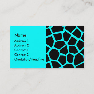 Tarjeta De Visita Go Giraffe - Cyan