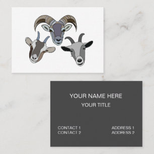 Tarjeta De Visita Goat Animal Funny Goat