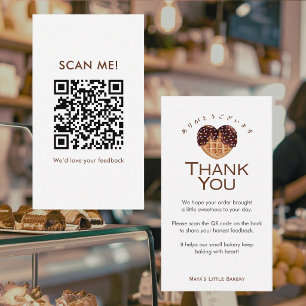 Tarjeta De Visita Gofre de Chocolate con Corazón Deja una Reseña Cód