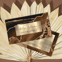 Tarjeta de visita Gold Agate