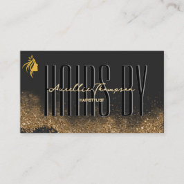 Tarjeta De Visita Gold and black