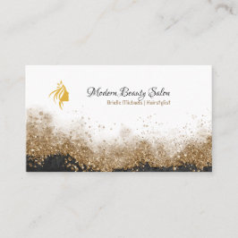 Tarjeta De Visita Gold and black