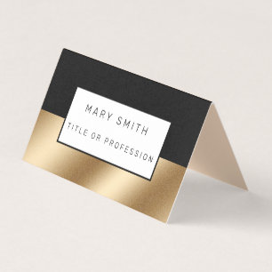 Tarjeta De Visita Gold Black Luxury