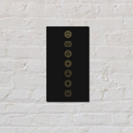 Tarjeta de visita Gold Chakras Meditation