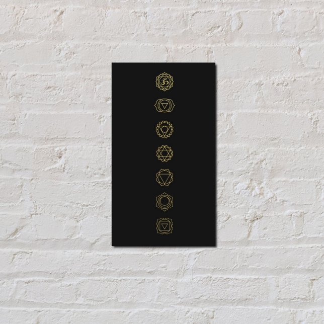 Tarjeta de visita Gold Chakras Meditation (Subido por el creador)