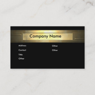 TARJETA DE VISITA GOLD COMPANY