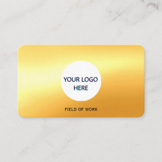 Tarjeta de visita Gold de Personalizable completo