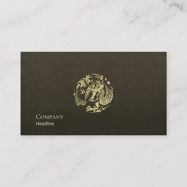 Tarjeta de visita Gold Dragon (Anverso)