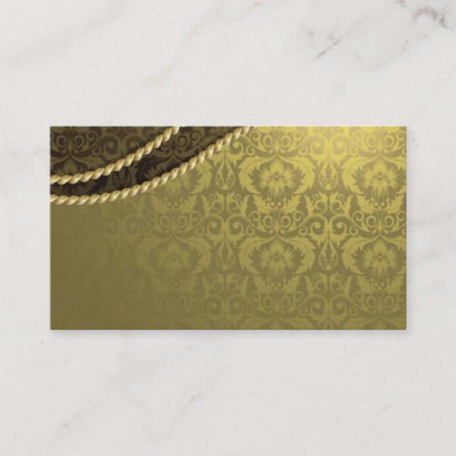 Tarjeta de visita Gold Elegant (Anverso)