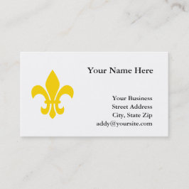 Tarjeta De Visita Gold Fleur de Lis