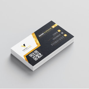 Tarjeta De Visita Gold Line Style Luxury