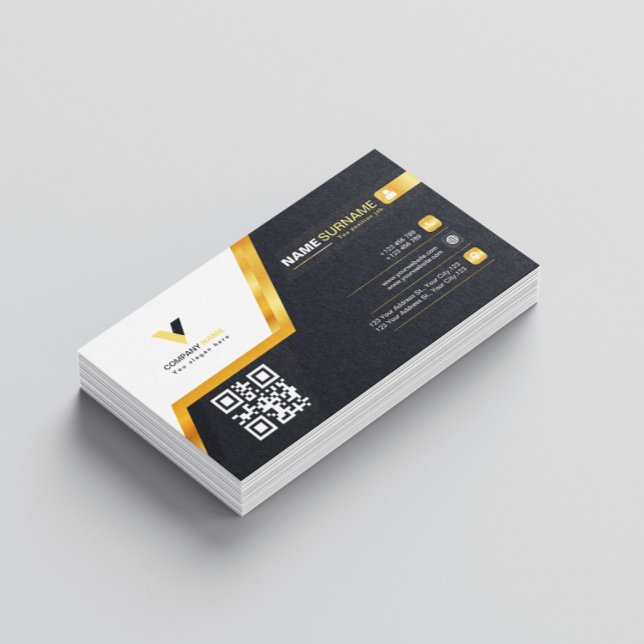 Tarjeta De Visita Gold Line Style Luxury (Subido por el creador)