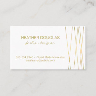 Tarjeta De Visita Gold Lux Moderno Profesional