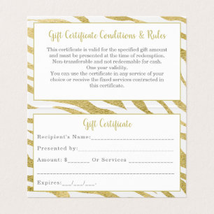 Tarjeta de visita Gold Luxury Folts