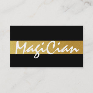 Tarjeta de visita Gold Magician